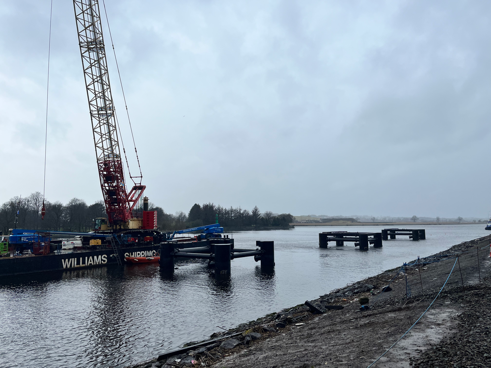 Work progresses on build of new bridge over River Clyde | Project Scotland