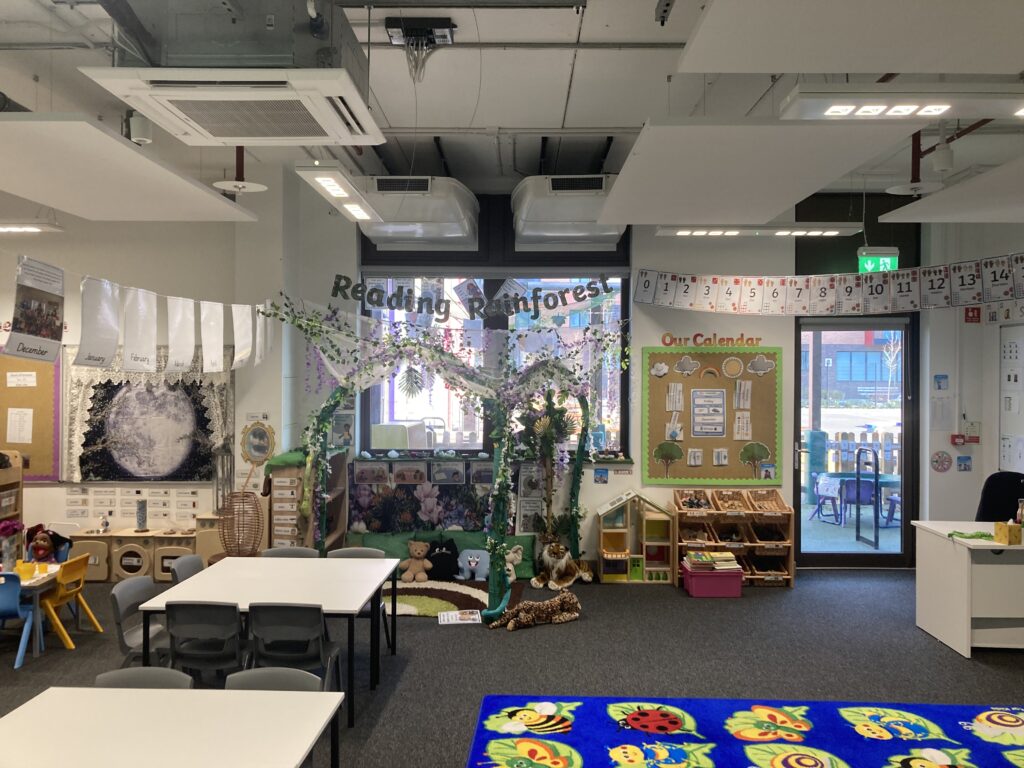 decorated school classroom