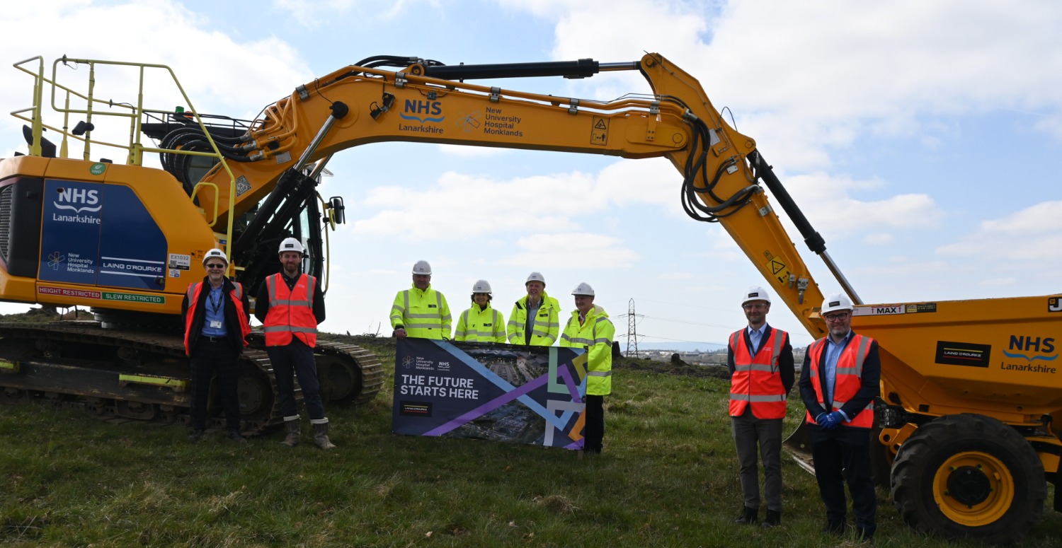 Laing O'Rourke has commenced groundworks at the site of what will become the new University Hospital Monklands.