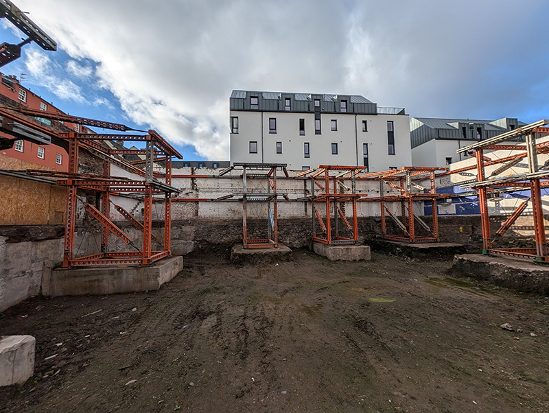 Site of new student accommodation in Edinburgh