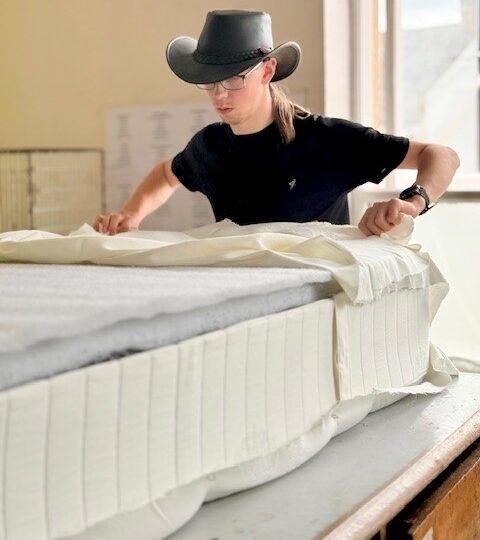 Josh Forsyth, factory operative at Highland Blindcraft