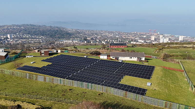 Solar scheme at Overton water treatment works