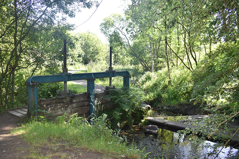 Historic blue sluice-gate. Image credit: Fife Coast and Countryside Trust