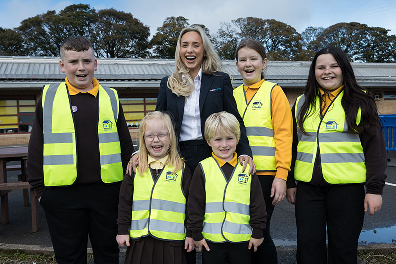 Children in hi-vis vests to promote safety campaign