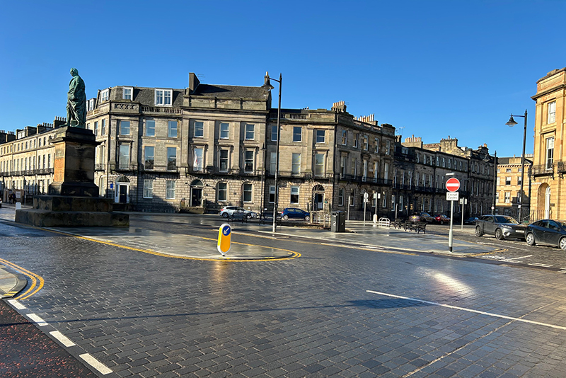Tradstocks Heritage Setts used on Edinburgh street