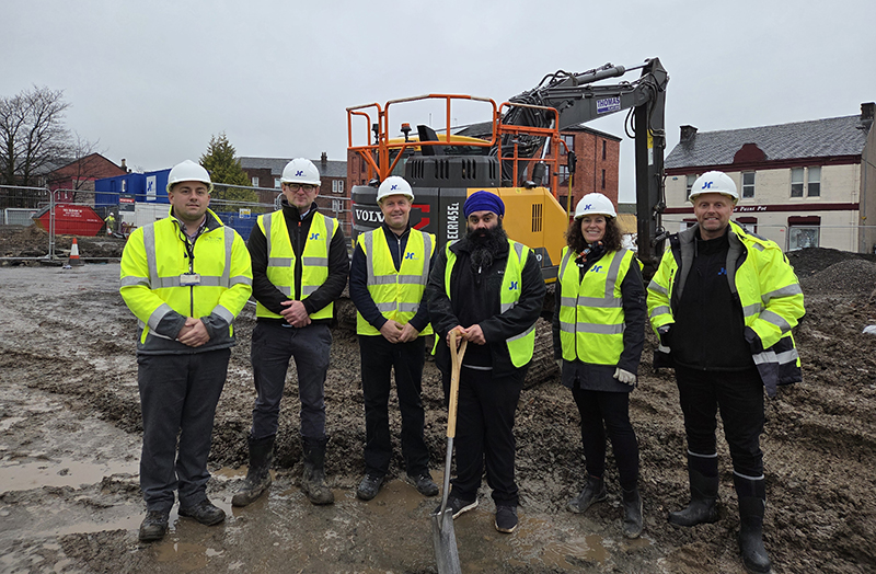 Sod-cutting ceremony at sheltered housing complex in Alexandria