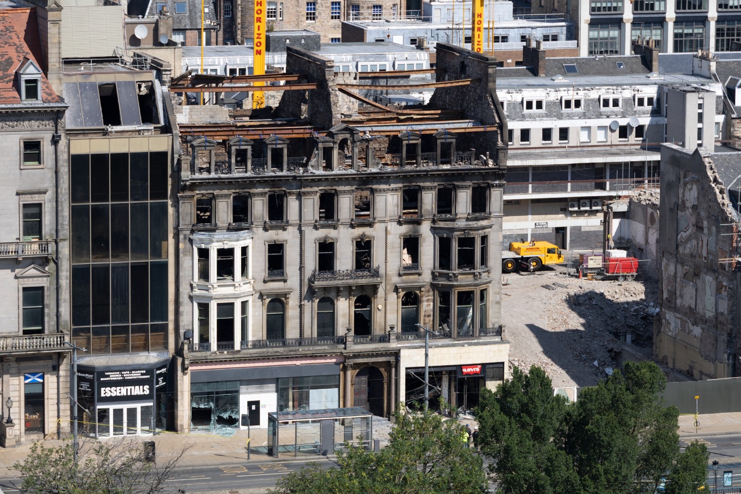 Scottish Government pledges £5m to aid Princes Street fire recovery