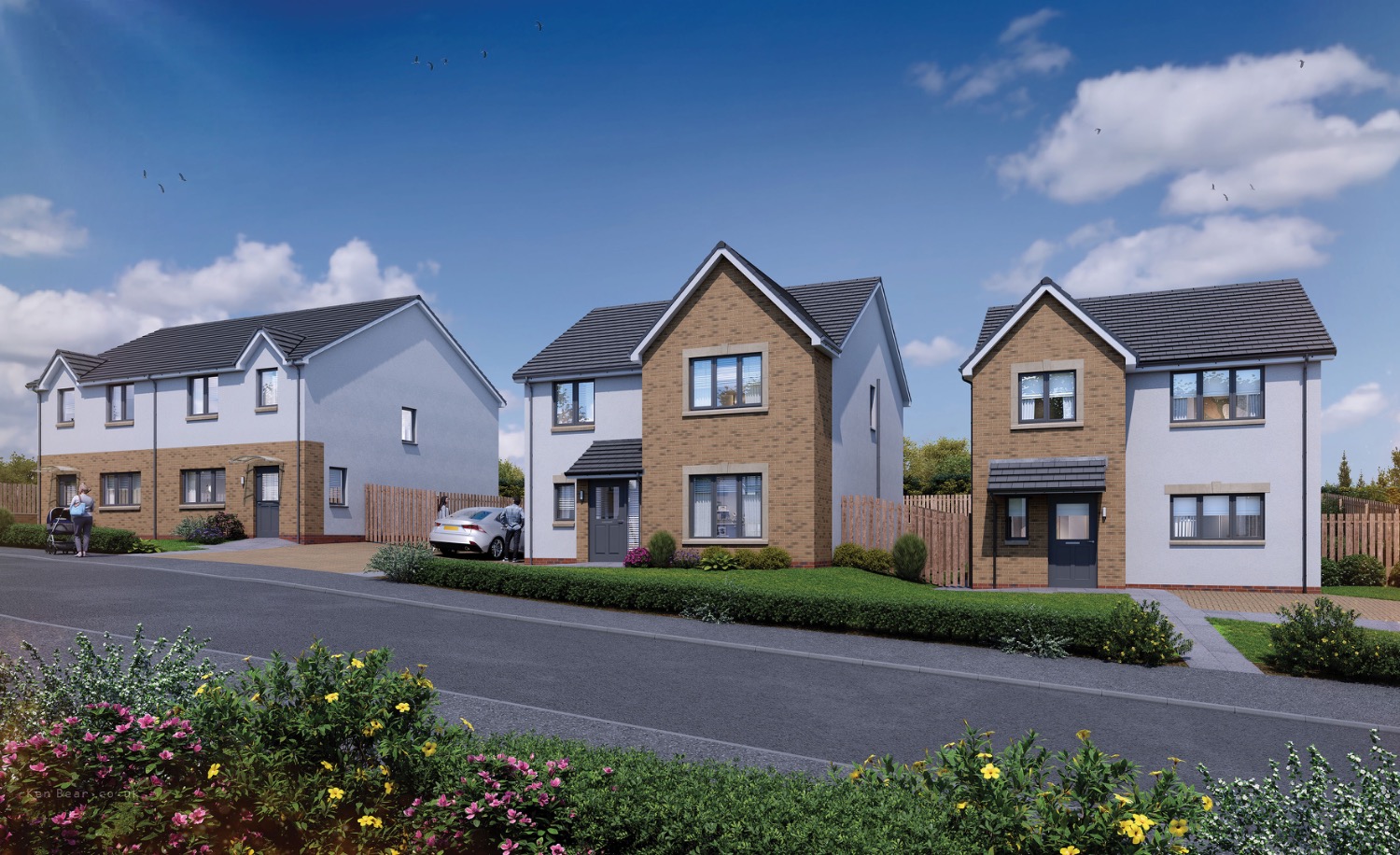 Build of housing development underway in West Lothian village